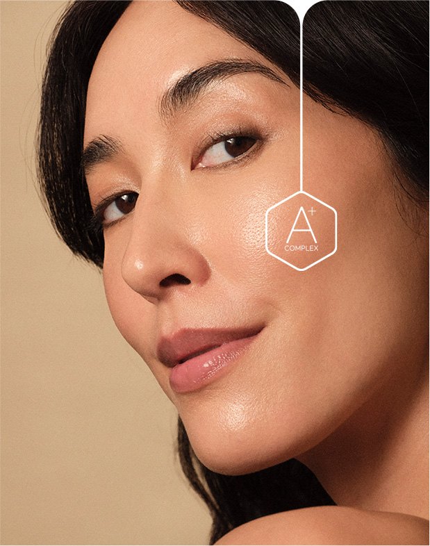 Woman with luminous skin